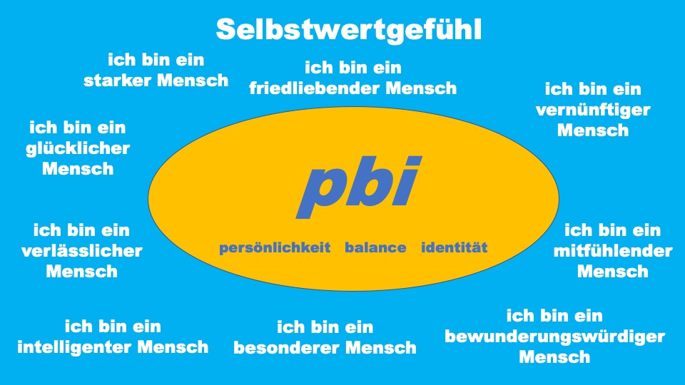 Selbstwertgefühl ist die Bewertung von sich selbst, von den eigenen Eigenschaften und Fähigkeiten.